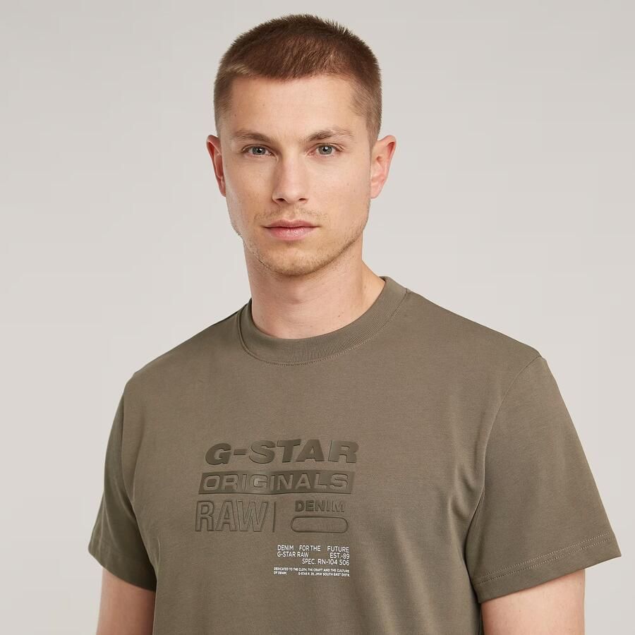 G-Star Raw T-shirt met labelprint model 'Originals' - Foto 3