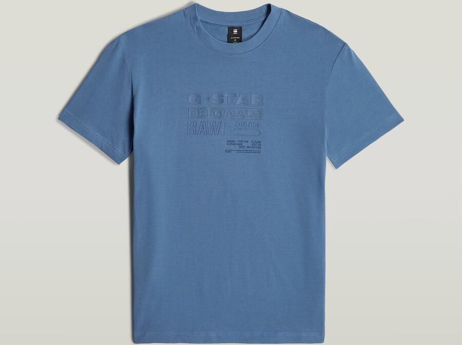 G-Star RAW Originals T-Shirt Midden blauw Heren - Foto 5