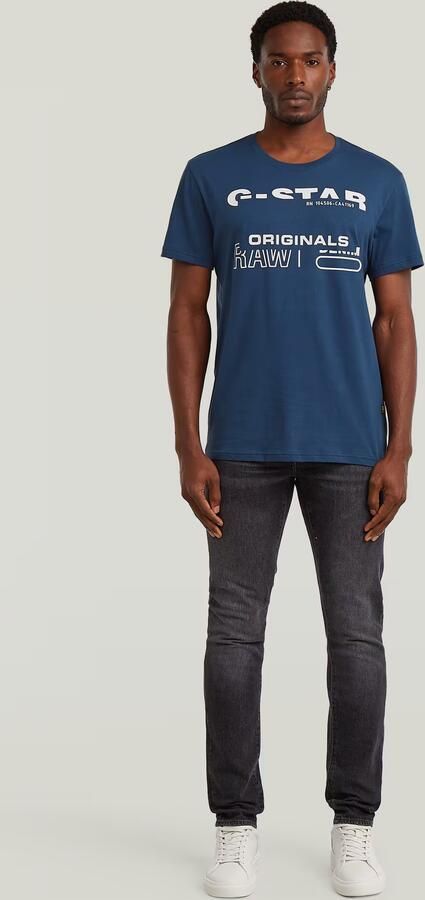 G-Star RAW Originals T-Shirt Midden blauw Heren - Foto 6