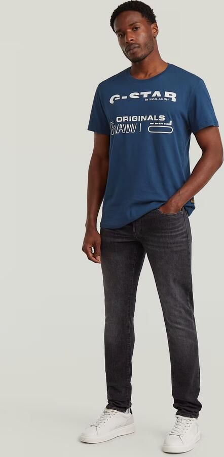 G-Star RAW Originals T-Shirt Midden blauw Heren - Foto 5