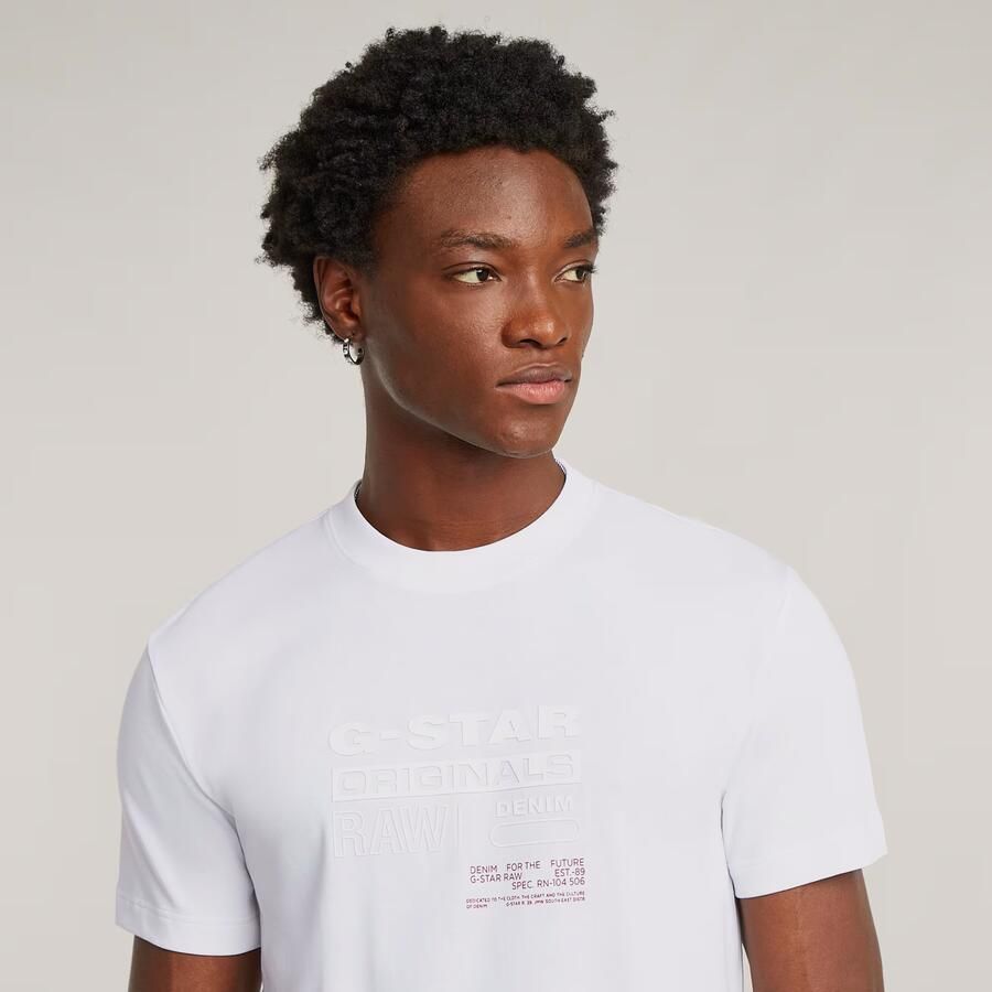 G-Star Raw T-shirt met labelprint model 'Originals' - Foto 3