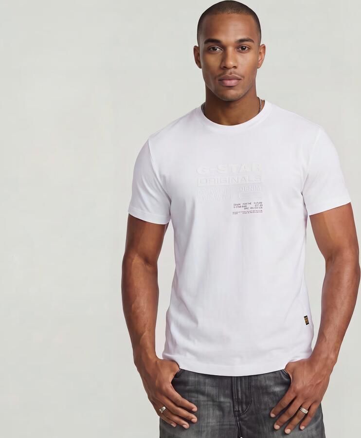 G-Star Raw T-shirt met labelprint model 'Originals' - Foto 6