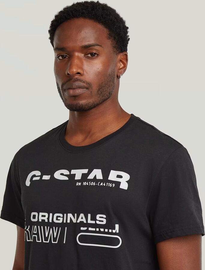 G-Star RAW Originals T-Shirt Zwart Heren - Foto 2