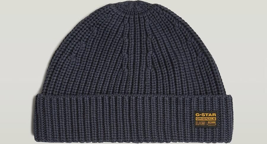 G-Star RAW Originals Vissersbeanie Donkerblauw - Foto 3
