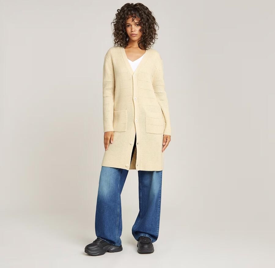 G-Star RAW Oristel Gebreid Vest Beige Dames