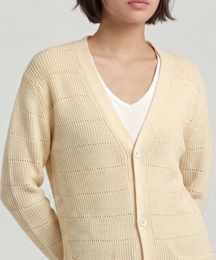 G-Star RAW Oristel Gebreid Vest Beige Dames - Foto 4