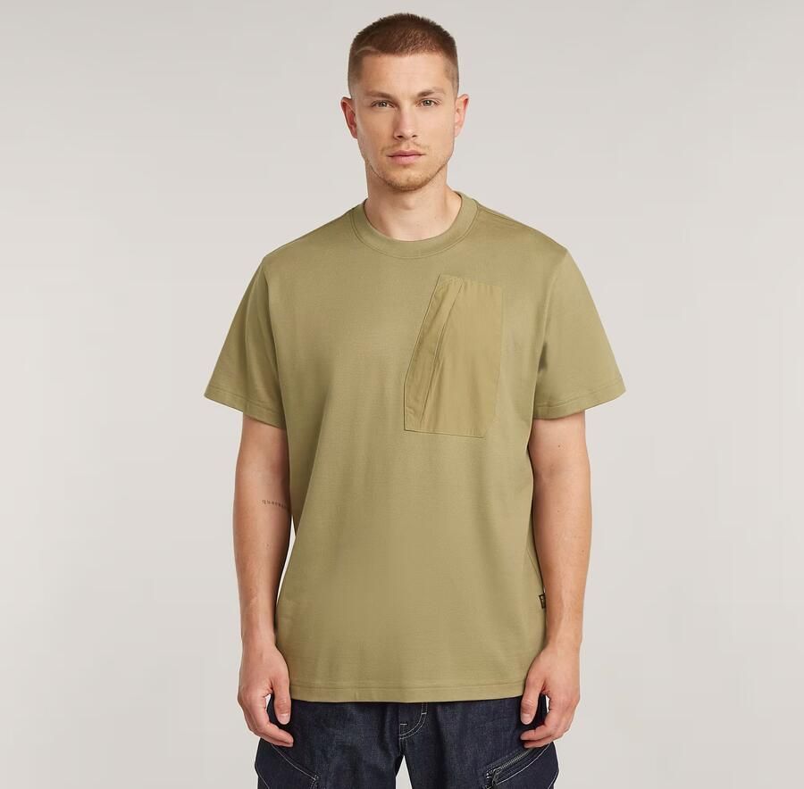G-Star RAW Outdoor Woven Pocket Loose T-Shirt Groen Heren - Foto 7