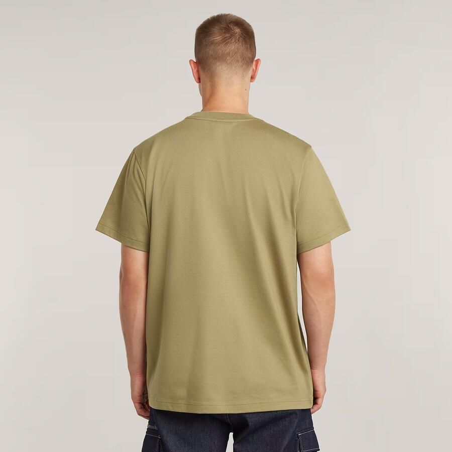 G-Star RAW Outdoor Woven Pocket Loose T-Shirt Groen Heren