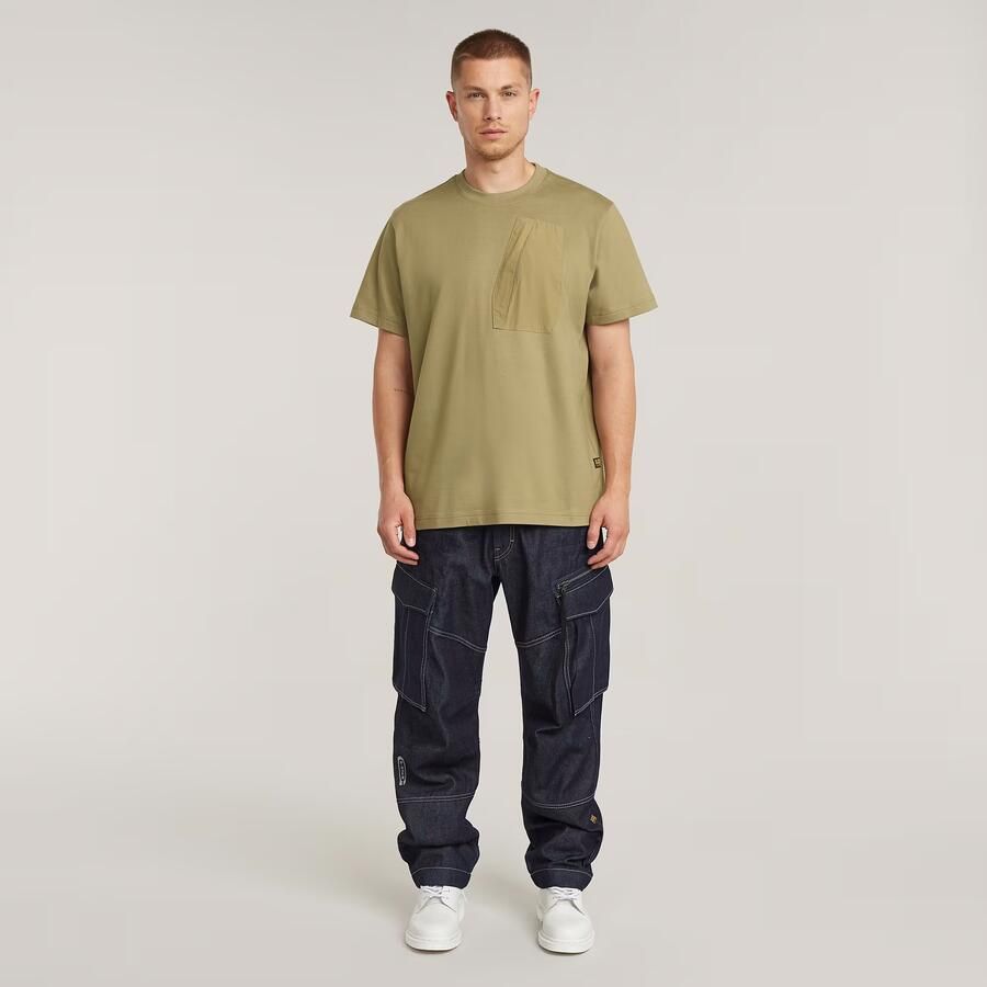 G-Star RAW Outdoor Woven Pocket Loose T-Shirt Groen Heren - Foto 2