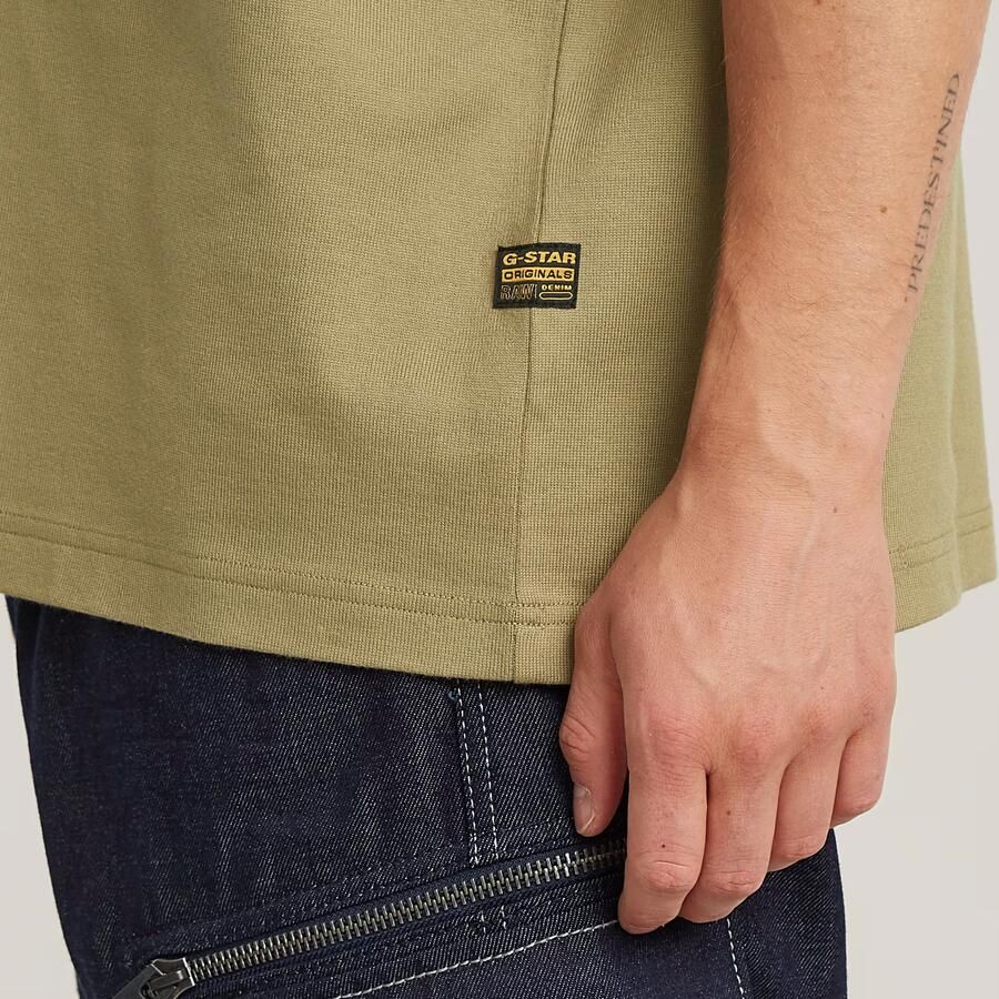 G-Star RAW Outdoor Woven Pocket Loose T-Shirt Groen Heren - Foto 3