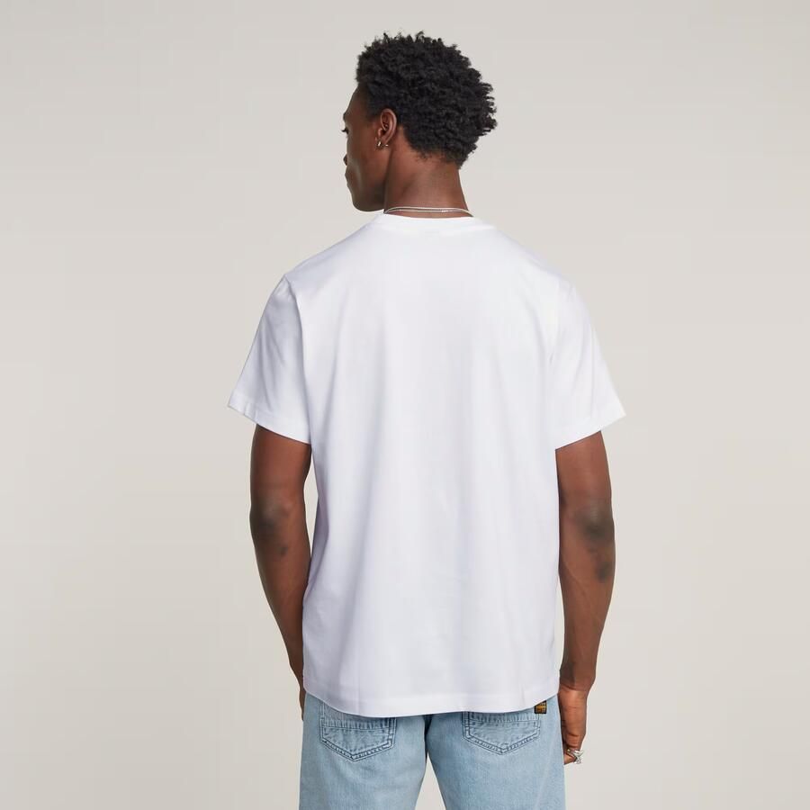 G-Star RAW Outdoor Woven Pocket Loose T-Shirt Wit Heren
