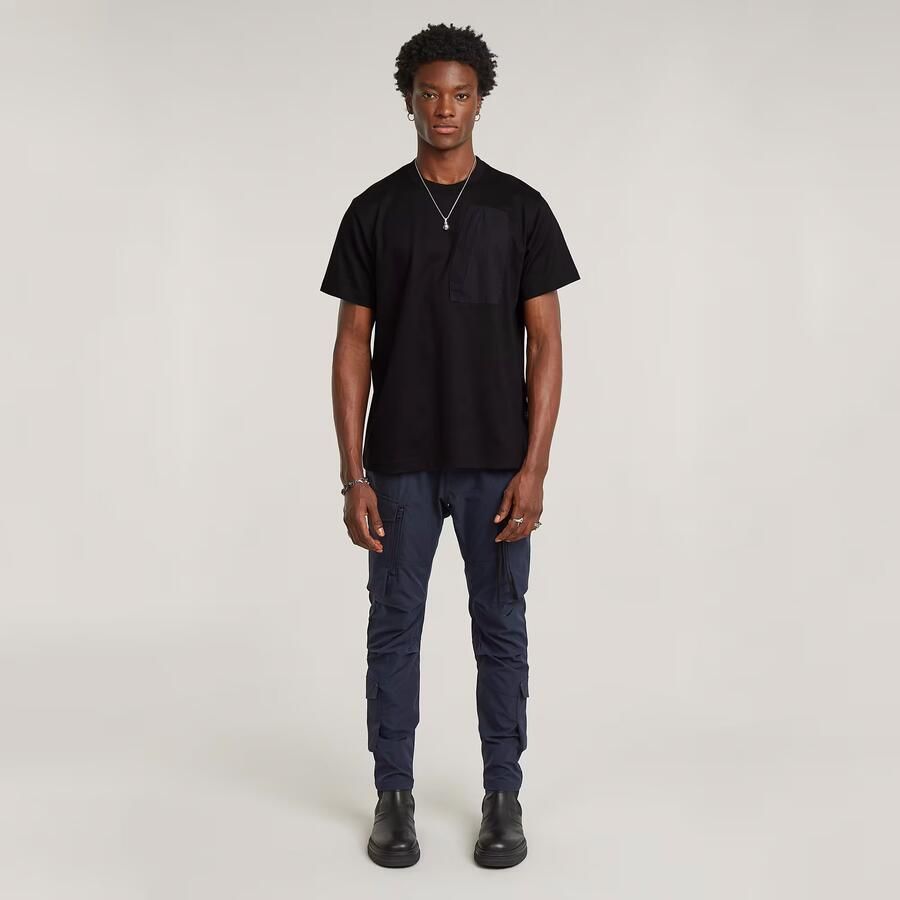 G-Star RAW Outdoor Woven Pocket Loose T-Shirt Zwart Heren - Foto 2
