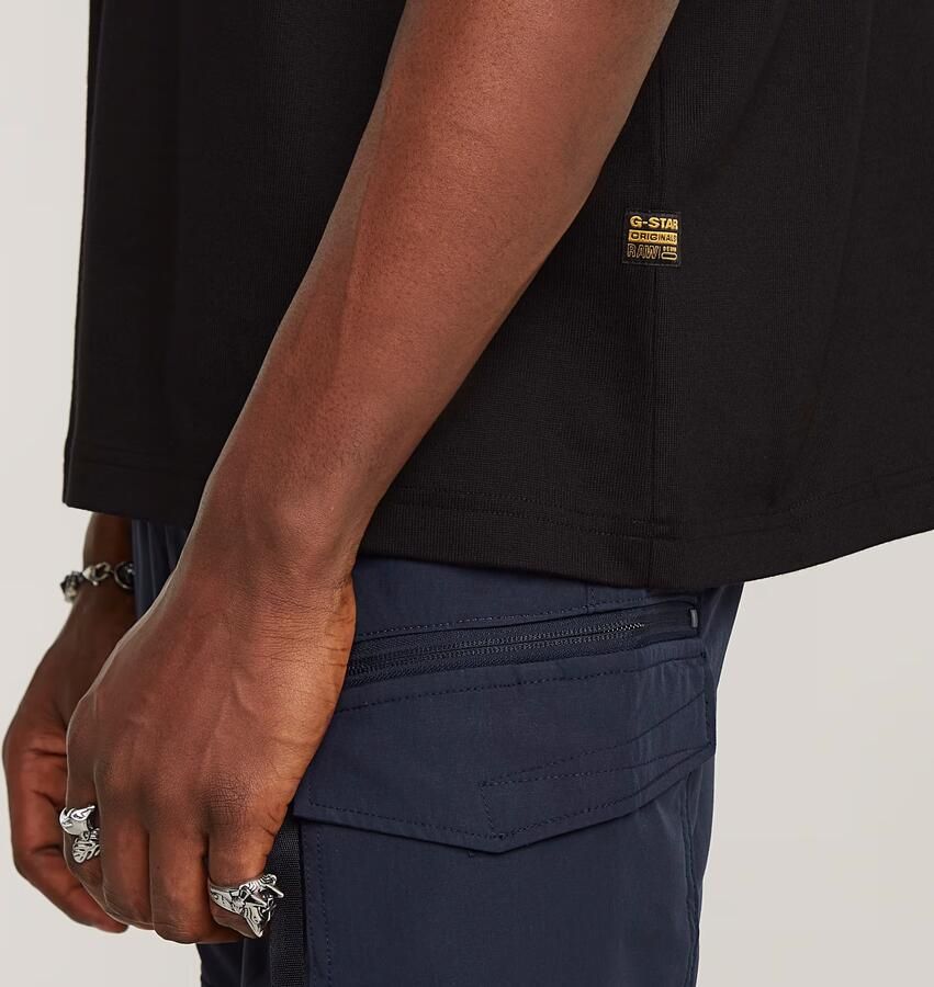 G-Star RAW Outdoor Woven Pocket Loose T-Shirt Zwart Heren - Foto 5