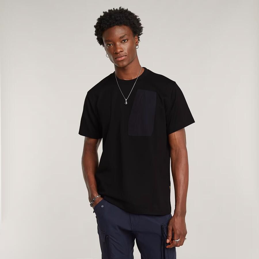 G-Star RAW Outdoor Woven Pocket Loose T-Shirt Zwart Heren - Foto 3