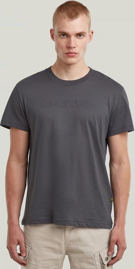 G-Star RAW Outline Corporate Script Logo T-Shirt Grijs Heren - Foto 7