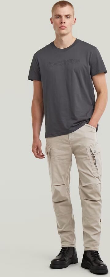 G-Star RAW Outline Corporate Script Logo T-Shirt Grijs Heren - Foto 6