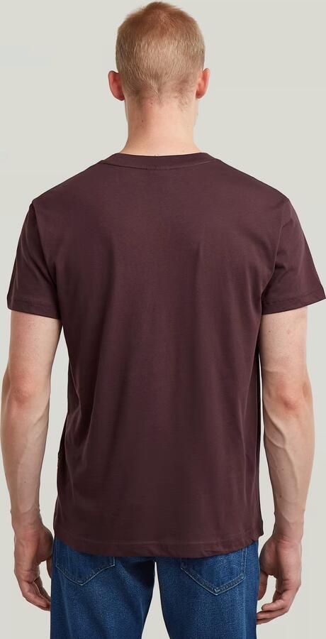 G-Star RAW Outline Corporate Script Logo T-Shirt Paars Heren - Foto 4