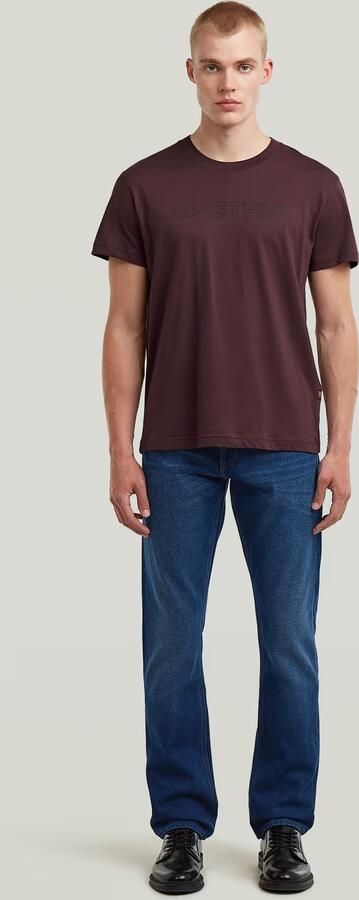 G-Star RAW Outline Corporate Script Logo T-Shirt Paars Heren - Foto 5