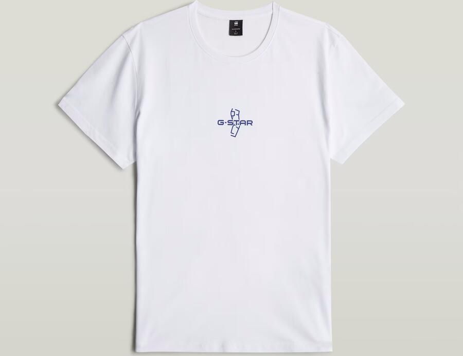 G-Star RAW Outline Logo T-Shirt Wit Heren