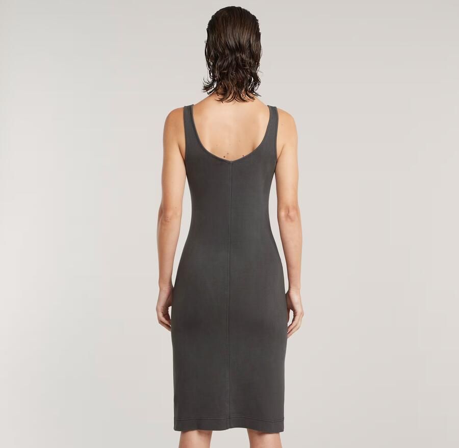 G-Star RAW Overdyed Asymmetric Zip Jurk Zwart Dames - Foto 5