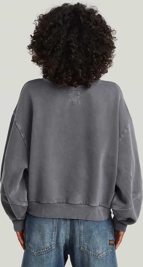 G-Star RAW Overdyed Big Sleeve Oversized Sweater Grijs Dames - Foto 5