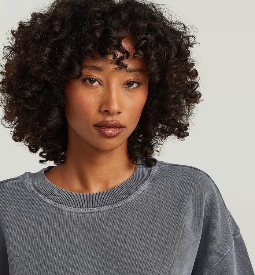 G-Star RAW Overdyed Big Sleeve Oversized Sweater Grijs Dames - Foto 3