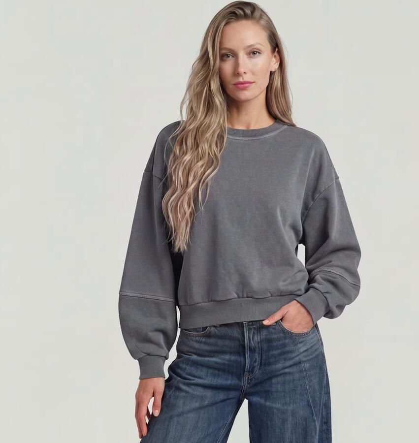 G-Star RAW Overdyed Big Sleeve Oversized Sweater Grijs Dames - Foto 2
