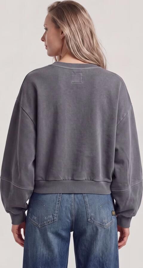 G-Star RAW Overdyed Big Sleeve Oversized Sweater Grijs Dames - Foto 4