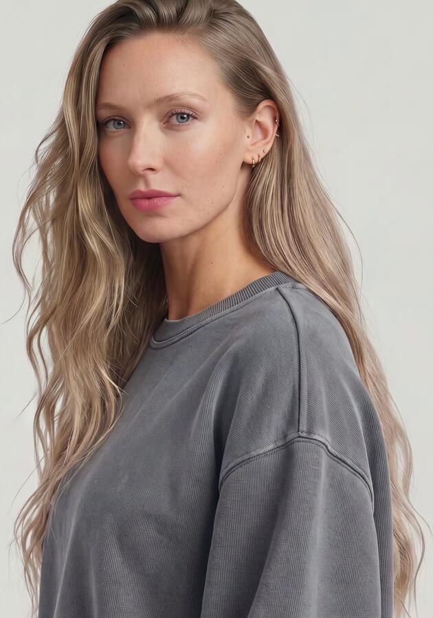 G-Star RAW Overdyed Big Sleeve Oversized Sweater Grijs Dames - Foto 3