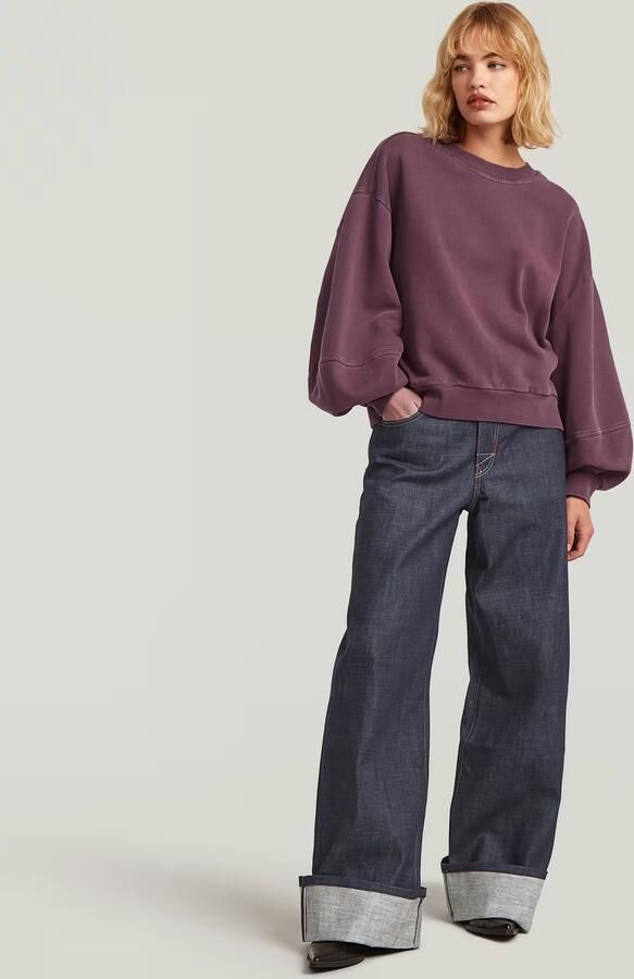 G-Star RAW Overdyed Big Sleeve Oversized Sweater Rood Dames - Foto 3