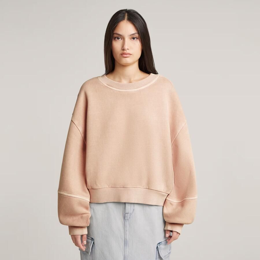 G-Star RAW Overdyed Big Sleeve Sweater Roze Dames - Foto 6