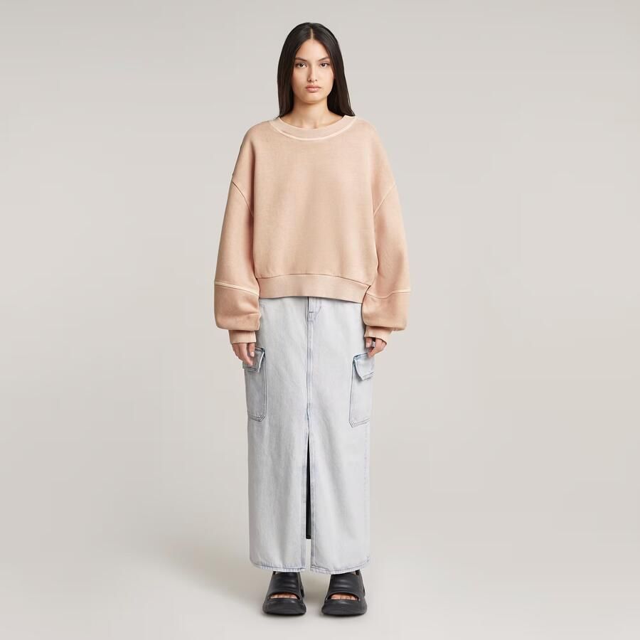 G-Star RAW Overdyed Big Sleeve Sweater Roze Dames - Foto 2
