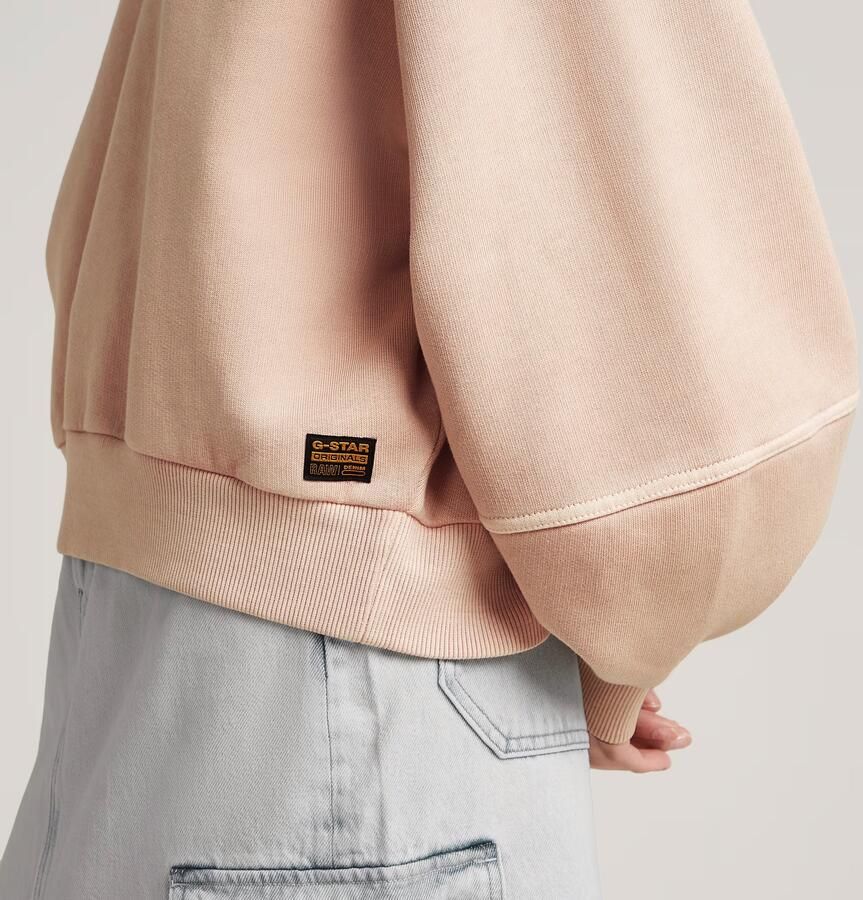 G-Star RAW Overdyed Big Sleeve Sweater Roze Dames - Foto 4