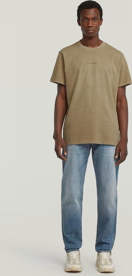 G-Star RAW Overdyed Center Chest Loose T-Shirt Beige Heren - Foto 6