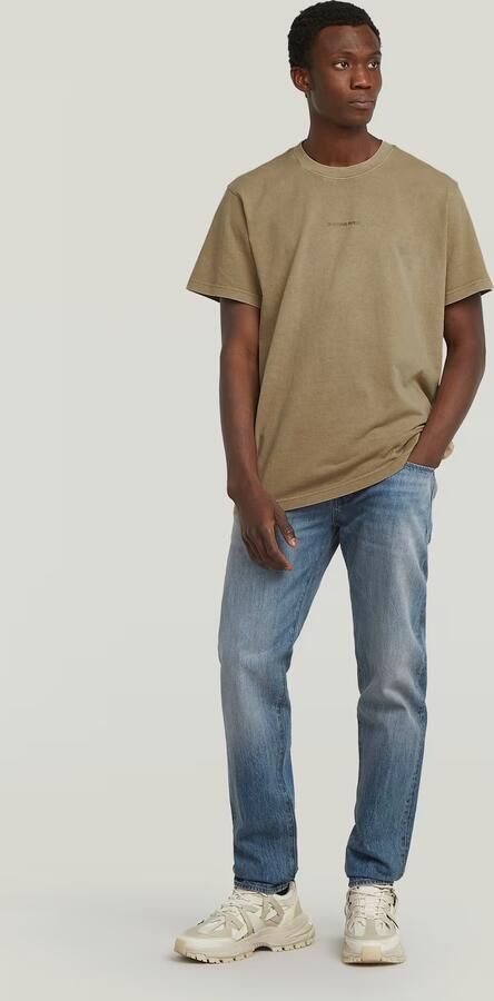 G-Star RAW Overdyed Center Chest Loose T-Shirt Beige Heren - Foto 5