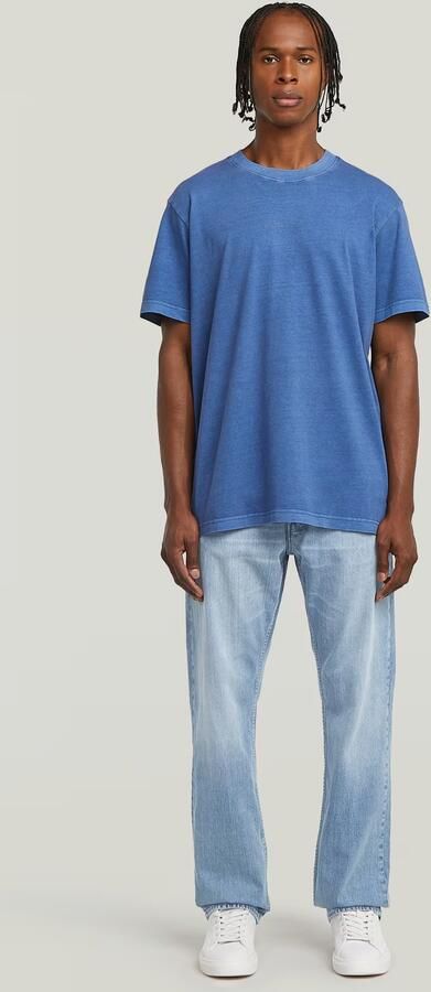 G-Star RAW Overdyed Center Chest Loose T-Shirt Midden blauw Heren - Foto 6