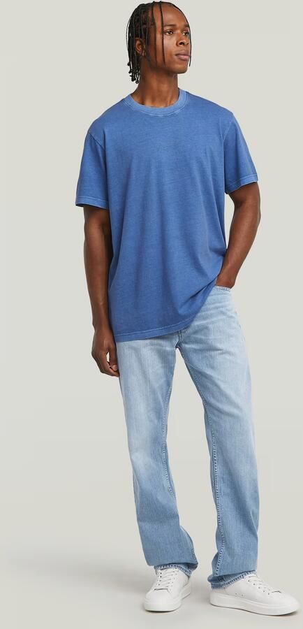 G-Star RAW Overdyed Center Chest Loose T-Shirt Midden blauw Heren - Foto 5