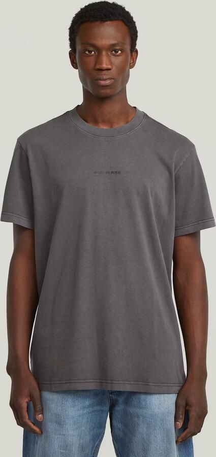 G-Star RAW Overdyed Center Chest Loose T-Shirt Zwart Heren - Foto 7