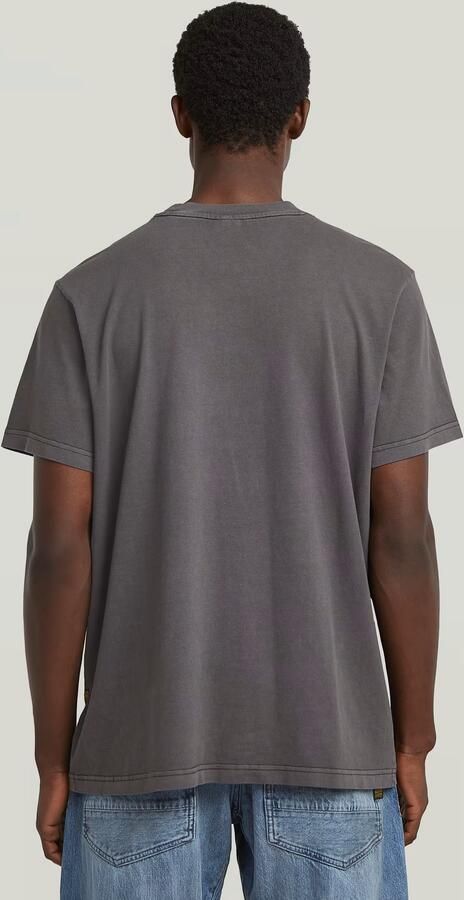 G-Star RAW Overdyed Center Chest Loose T-Shirt Zwart Heren - Foto 4