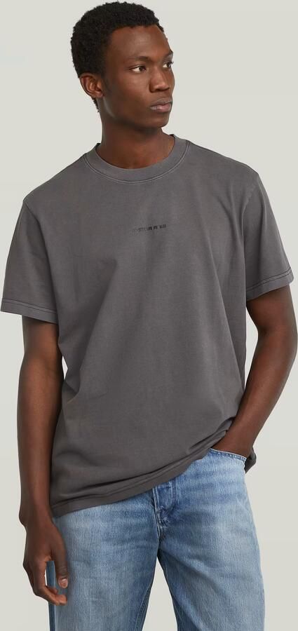 G-Star RAW Overdyed Center Chest Loose T-Shirt Zwart Heren - Foto 6