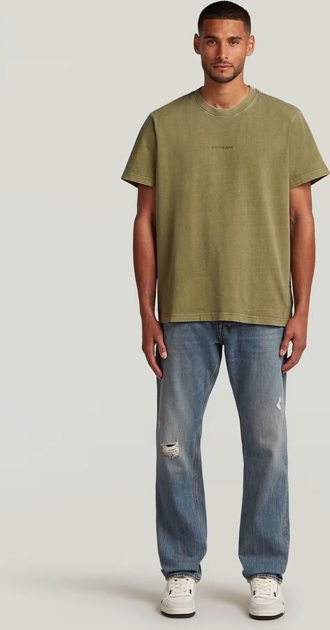 G-Star RAW Overdyed Center Chest T-shirt Groen Heren - Foto 5