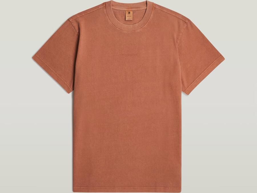 G-Star RAW Overdyed Center Chest T-shirt Rood Heren - Foto 2
