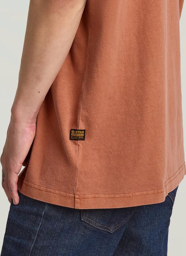 G-Star RAW Overdyed Center Chest T-shirt Rood Heren - Foto 3