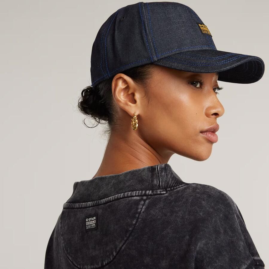 G-Star RAW Overdyed Cropped Logo Loose Sweater Zwart Dames - Foto 4