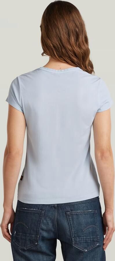 G-Star RAW Overdyed Eyben Slim V 2.0 T-Shirt Lichtblauw Dames - Foto 7