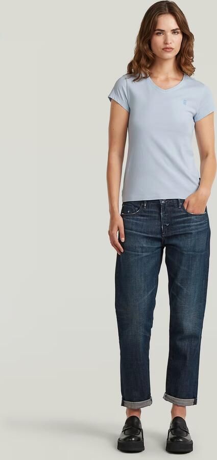 G-Star RAW Overdyed Eyben Slim V 2.0 T-Shirt Lichtblauw Dames - Foto 6