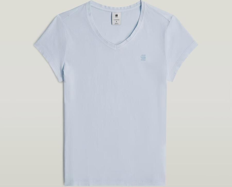 G-Star RAW Overdyed Eyben Slim V 2.0 T-Shirt Lichtblauw Dames - Foto 4