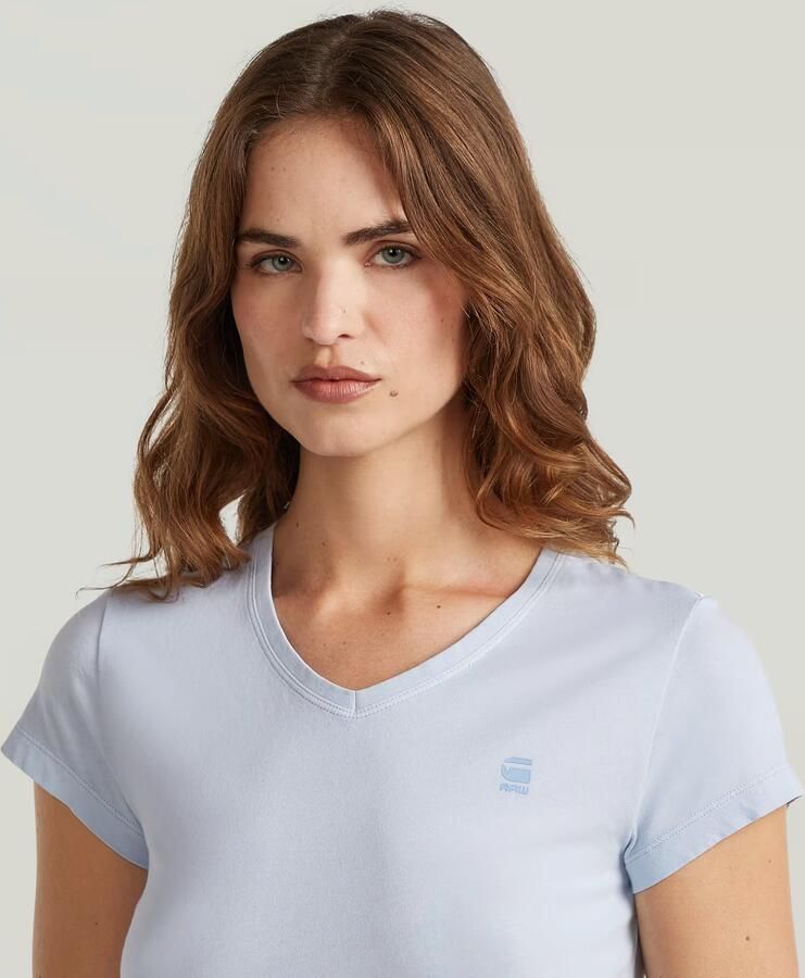 G-Star RAW Overdyed Eyben Slim V 2.0 T-Shirt Lichtblauw Dames - Foto 3