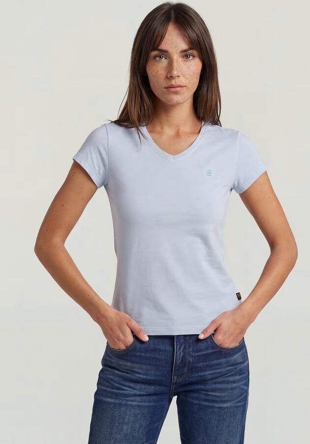 G-Star RAW Overdyed Eyben Slim V 2.0 T-Shirt Lichtblauw Dames - Foto 5