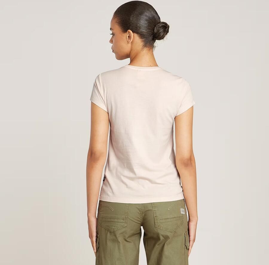G-Star RAW Overdyed Eyben Slim V-Hals Top 2.0 Roze Dames - Foto 5